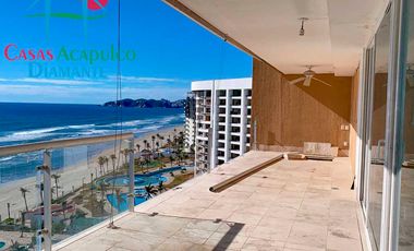 Vive el lujo frente al mar: departamento renovado con acceso directo a la playa en Playa Diamante