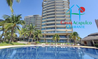 Vive el lujo frente al mar: departamento renovado con acceso directo a la playa en Playa Diamante