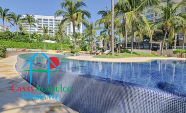 Vive el lujo frente al mar: departamento renovado con acceso directo a la playa en Playa Diamante