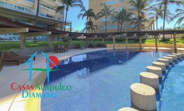 Vive el lujo frente al mar: departamento renovado con acceso directo a la playa en Playa Diamante