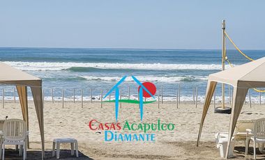 Vive el lujo frente al mar: departamento renovado con acceso directo a la playa en Playa Diamante