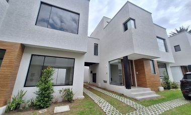SE ARRIENDA CASA A ESTRENAR SECTOR DE TUMBACO CONJUNTO PRIVADO, TERRAZA