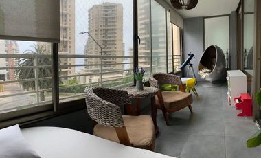 VENDO ESPECTACULAR DEPARTAMENTO 4D , 3B , 2E CON VISTA AL MAR , VIÑA DEL MAR.