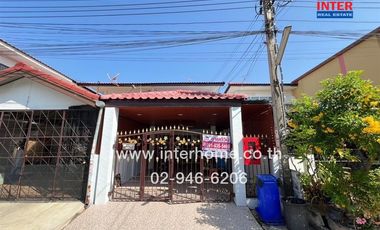 2-storey townhouse, 21.2 sq.w., Phra Pin Village 3, Bang Yai, near Phra Pin 3 Market, Phra Pin Village Soi 3, Soi 13, Kanchanaphisek Road, Bang Yai, N