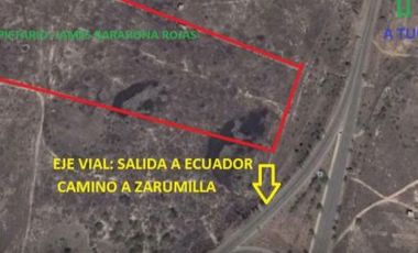 Terreno en Tumbes de 48,876 m2 a 18 minutos de Ciudad de Tumbes – Panam. Norte km 1286