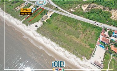 En venta: Lote frente al mar en Canoa, Manabi
