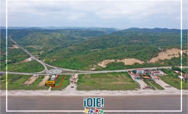 En venta: Lote frente al mar en Canoa, Manabi