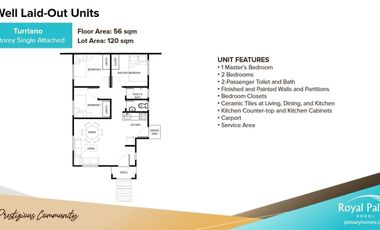 Pre-selling House & Lot for Sale in Royal Palms, Biking, Dauis, Panglao Island, Bohol