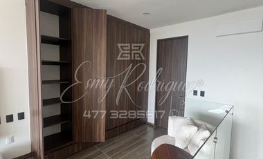 DEPARTAMENTO EN RENTA, León,Gto; NYMPHE, AMUEBLADO, LOFT DE 2 PISOS, 1 REC, DE LUJO