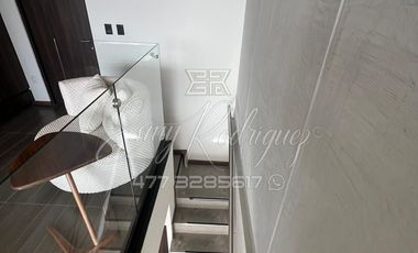 DEPARTAMENTO EN RENTA, León,Gto; NYMPHE, AMUEBLADO, LOFT DE 2 PISOS, 1 REC, DE LUJO