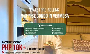 1 Bed Room Pre Selling Along Daang Hari Imus Cavite Vermosa Air BnB  Ready