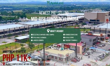 Studio Unit Pre Selling Along Daang Hari Imus Cavite Vermosa Air BnB  Ready