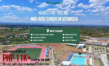 Studio Unit Pre Selling Along Daang Hari Imus Cavite Vermosa Air BnB  Ready