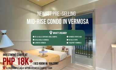 1 Bed Room Pre Selling Along Daang Hari Imus Cavite Vermosa Air BnB  Ready