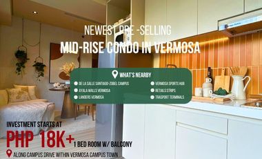 1 Bed Room Pre Selling Along Daang Hari Imus Cavite Vermosa Air BnB  Ready