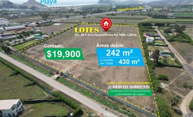 TERRENO DE CAMPO EN VENTA, CERCA DE A LA PLAYA TOTORITAS, MALA, CAÑETE.
