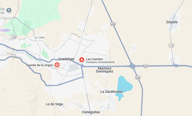 Excelente Casa ubicada en Colonia las Fuentes en Guadalupe Zacatecas, Con  2 recamaras y 60m2, A unos minutos del Centro Oncológico de Zacatecas.