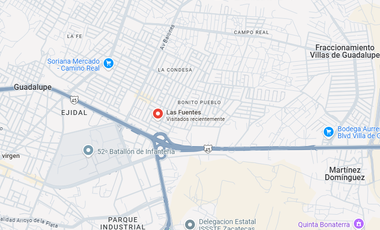 Excelente Casa ubicada en Colonia las Fuentes en Guadalupe Zacatecas, Con  2 recamaras y 60m2, A unos minutos del Centro Oncológico de Zacatecas.