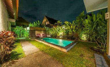 2-Story Minimalist Villa with Pool in Serene Ubud Bali for Rent Yearly