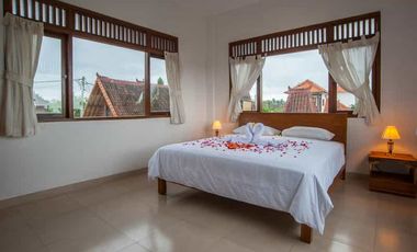 2-Story Minimalist Villa with Pool in Serene Ubud Bali for Rent Yearly