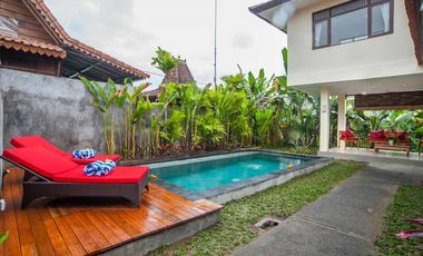 2-Story Minimalist Villa with Pool in Serene Ubud Bali for Rent Yearly