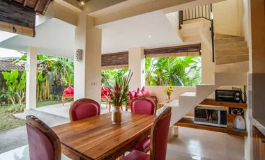 2-Story Minimalist Villa with Pool in Serene Ubud Bali for Rent Yearly