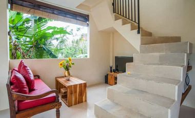 2-Story Minimalist Villa with Pool in Serene Ubud Bali for Rent Yearly