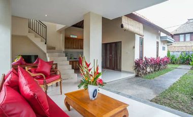 2-Story Minimalist Villa with Pool in Serene Ubud Bali for Rent Yearly