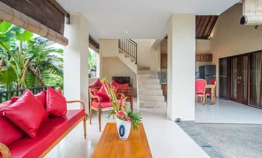 2-Story Minimalist Villa with Pool in Serene Ubud Bali for Rent Yearly