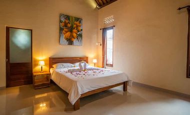 2-Story Minimalist Villa with Pool in Serene Ubud Bali for Rent Yearly