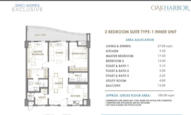 DMCI Condo near OKADA Oak Harbor Waterfront 252sqm 3BR Loft For Sale