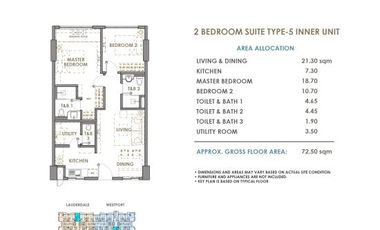 Oakharbor DMCI Exclusive 1BR  66sqm condo For Sale near Okada Waterfront Community