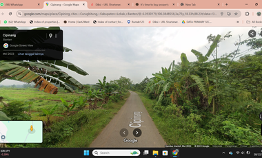 Dijual Kavling Cipining Lebak Banten Murah Lokasi Strategis Nempel Komplek Citra Maja