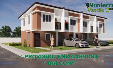 Affordable Townhouses For Sale In Montera Verde Tanza Cavite.