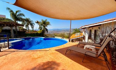 Casa ÁNGELES en renta de fin de semana con alberca anorme... jardines súper amplios; vista panorámica en lugar seguro