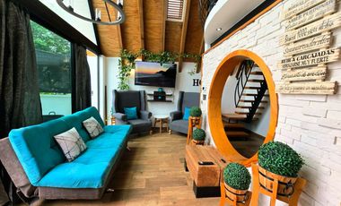 Renta CASA TULIPANES en la demarcación de TONATICO EDOMEX con alberca climatizada; moderna... cómoda... para disfrutar