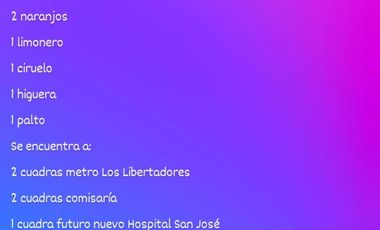Terreno en venta en Santiago, Huechuraba