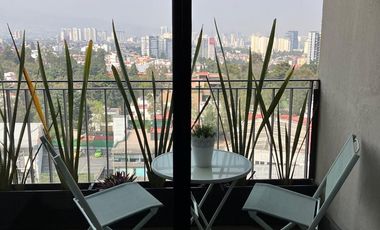 Departamento de 1 recamara totalmente amueblado en We Santa Fe