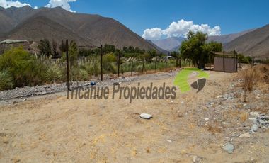 Venta de terreno  5.000 m2, orilla de rio y carretera, a 8 minutos de Vicuña. $110 millones