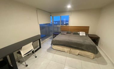 Departamento Amueblado en Renta en Zibatá, Querétaro con terraza y vista al campo de golf