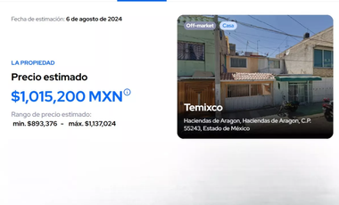 Casa En Venta, Calle Temixco, Haciendas De Aragòn, Ecatepec