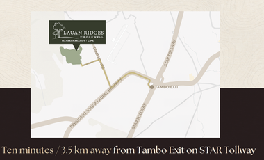 Rockwell Lots in Mataasnakahoy, Lauan Ridges | 249-653 sqm more or less | 112,000/mo