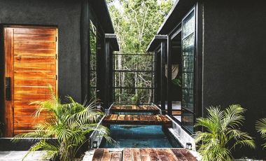 Casa con Cenote Privado y Alberca privada de 2 Recamaras