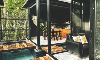 Casa con Cenote Privado y Alberca privada de 2 Recamaras