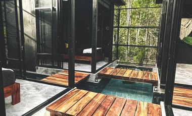 Casa con Cenote Privado y Alberca privada de 2 Recamaras