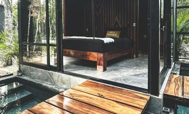 Casa con Cenote Privado y Alberca privada de 2 Recamaras