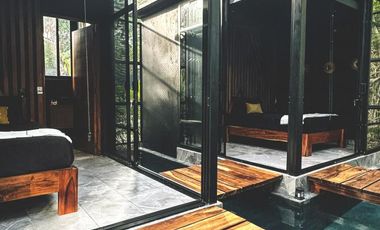 Casa con Cenote Privado y Alberca privada de 2 Recamaras