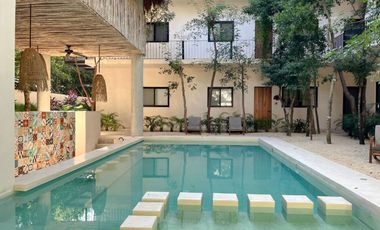 Penthouse con alberca privada, en venta, Aldea Zamá, Tulum.
