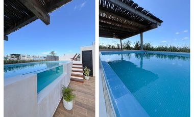 Penthouse con alberca privada, en venta, Aldea Zamá, Tulum.