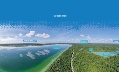 TERRENO FRENTE A LA LAGUNA DE BACALAR, LISTO PARA CONSTRUIR, OPORTUNIDAD DE FINANCIAMIENTO